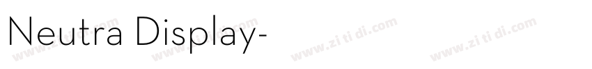 Neutra Display字体转换